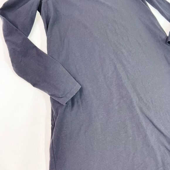 Pact Empire Waist Dress Womens Small Blue Crew Neck Long Sleeve Mini Outfit - Picture 2 of 8